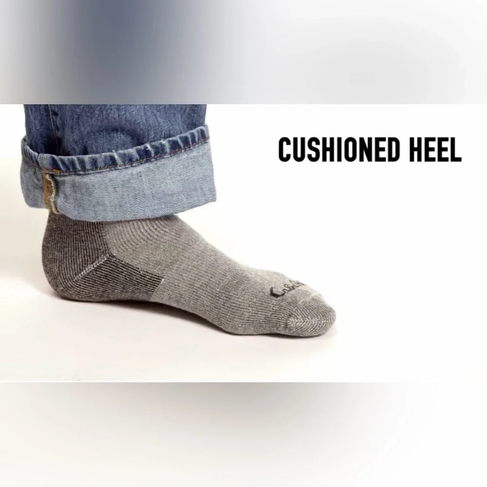 Cabela's Medium-Weight Wool Boot Socks for Men Gray Size Large 9-12